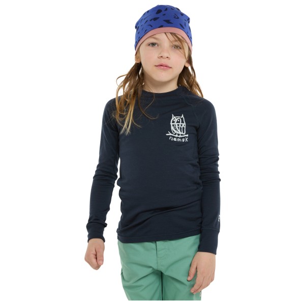 Namuk - Kid's Uil Merino Longsleeve - Merinowollen ondergoed