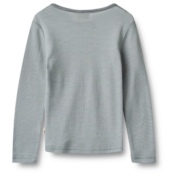 WHEAT - Kid's Gestreiftes Langarm-Shirt aus Merinowolle - Merino-ondergoed