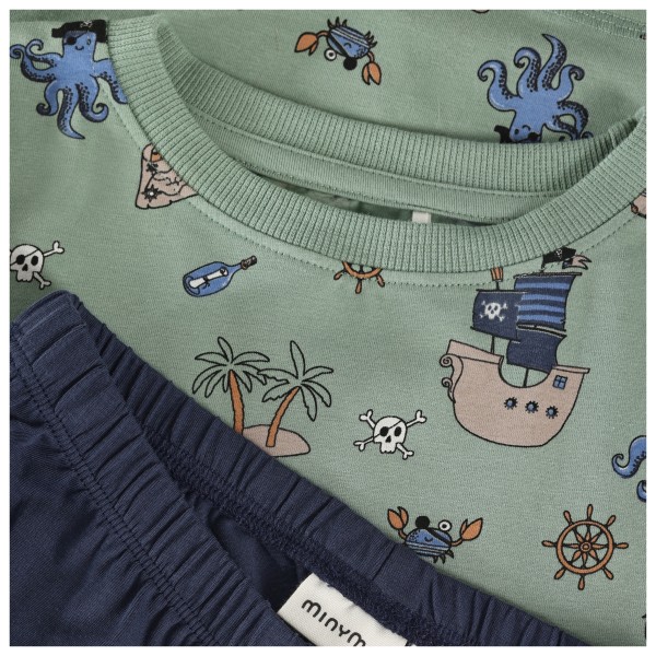 Minymo - Kid's Nightset S/S AOP 134261 - Perusalusvaatteet
