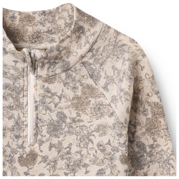 WHEAT - Kid's Baselayer Halfzip Wino - jersey de lana