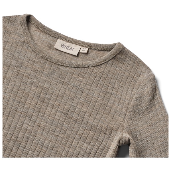 WHEAT - Kid's Wool Silk T-Shirt L/S Alfie - Merinolongsleeve