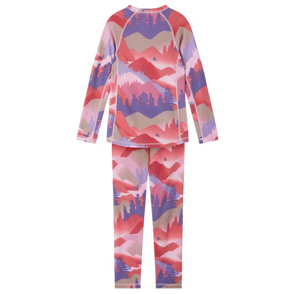 Reima - Kid's Wool Base Layer Set Taitoa Print - Merino base layer