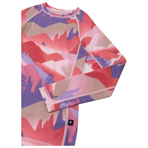 Reima - Kid's Wool Base Layer Set Taitoa Print - Merino base layer