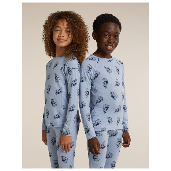 Icebreaker - Kid's Kids Merino 200 Oasis L/S Crewe Bear - Merinowollen ondergoed