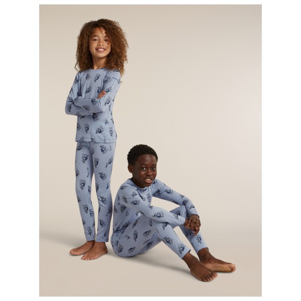 Icebreaker - Kid's Kids Merino 200 Oasis Leggings Bear - Ropa interior merino