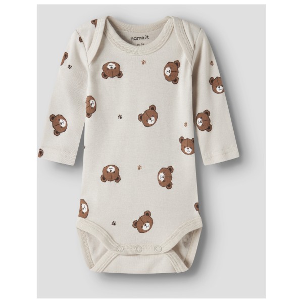 Name it - Kid's Body L/S Pumice Bear 3-Pack - Everyday base layer