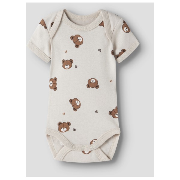 Name it - Kid's Body S/S Pumice Bear 3-Pack - Hverdagsundertøj