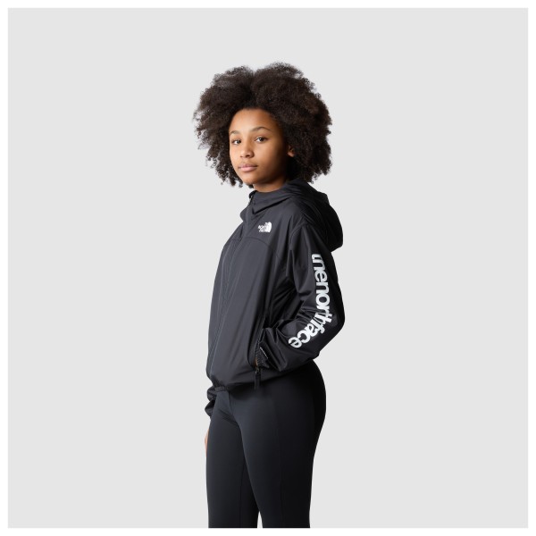 The North Face - Girl's Never Stop Hooded Windwall Jacket - Vindjakke