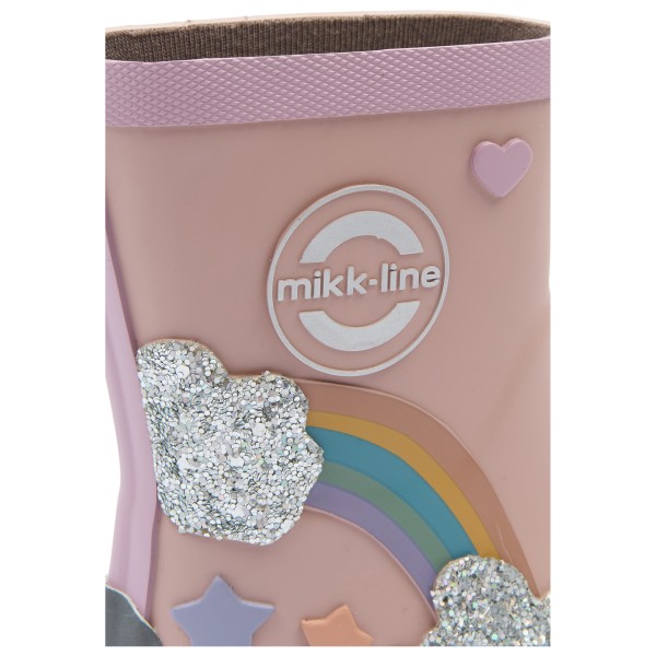 Mikk-Line - Kid's Wellies Rainbow Patch Barefoot - Gummistiefel