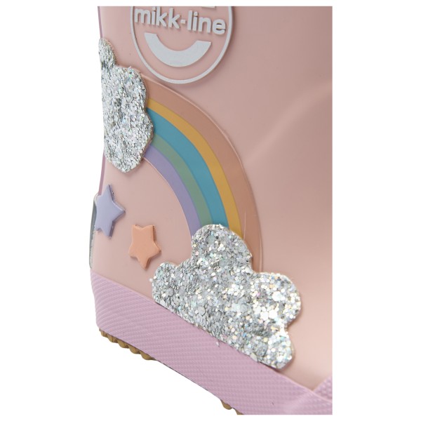 Mikk-Line - Kid's Wellies Rainbow Patch Barefoot - Gummistøvler