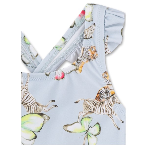 Sanetta - Beach Kids Girls Swimsuit Ruffle Straps - Traje de baño