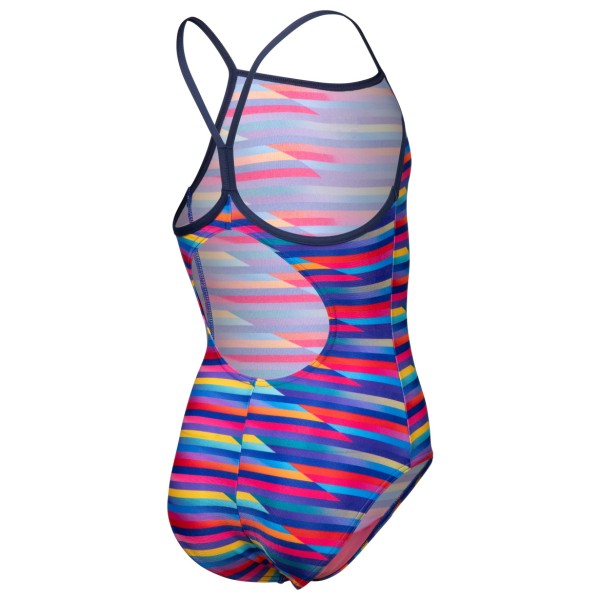 Arena - Girl's Racing Stripe Swimsuit Lightdrop Back - Badedragt