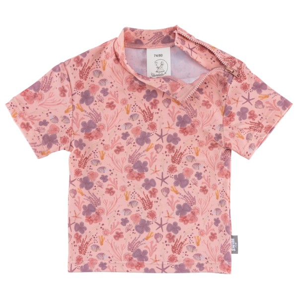Sterntaler - Kids' Short-Sleeved Swim Shirt – Coral - Lycra
