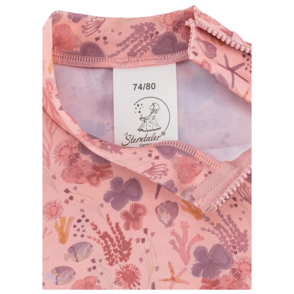 Sterntaler - Kids' Short-Sleeved Swim Shirt – Coral - Lycra