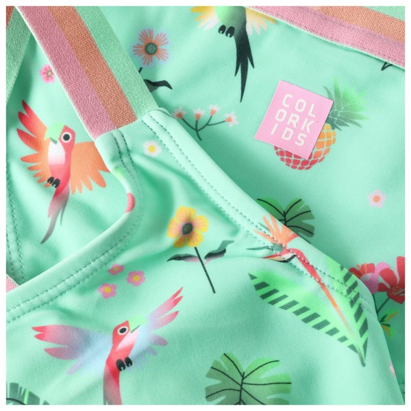 Color Kids - Kid's Bikini with Contrast Straps AOP - Bikini