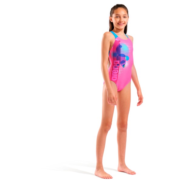 Arena - Girl's Dots Swimsuit Swim Pro Back - Badedragt