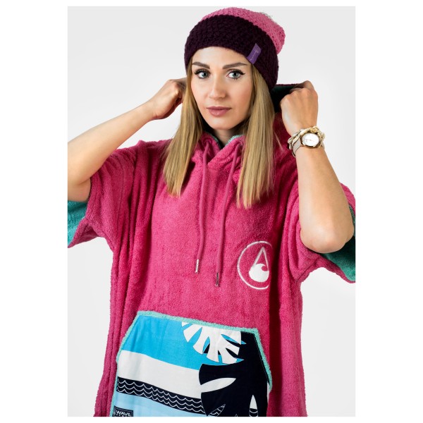 Wave Hawaii - Kid's Poncho Pink Wave - Poncho de surf