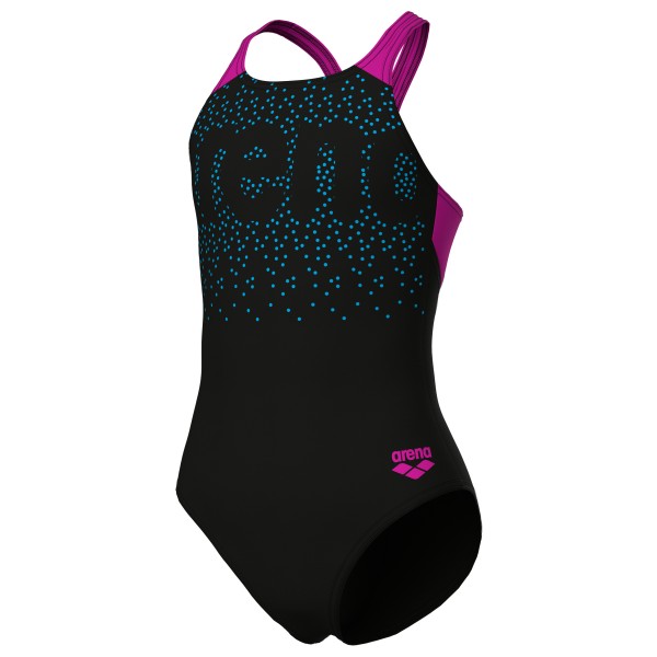 Arena - Girl's Painterly Swimsuit V Back - Badeanzug