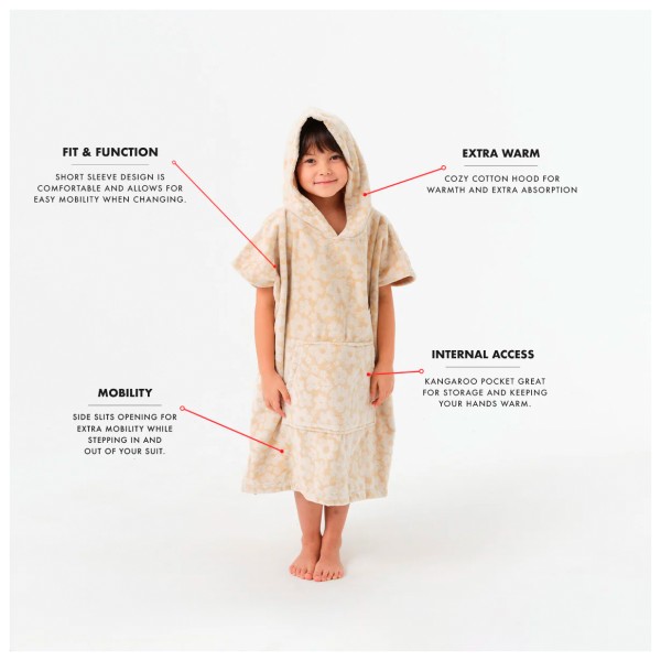 Slowtide - Kid's Ginny Kids Poncho - Surf Poncho