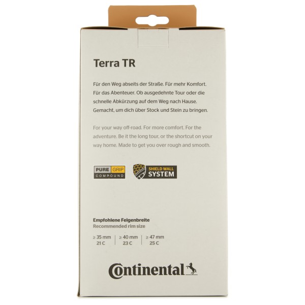 Continental - Terra Trail ShieldWall 28'' (45-622) Fold.  SL - Neumático de bicicleta