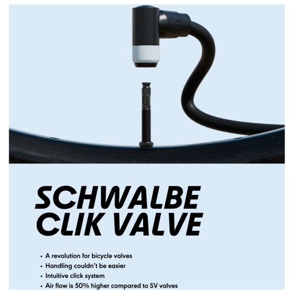 Schwalbe - Tubeless Clik Valve SCV (Set of 2) - Bicycle valve