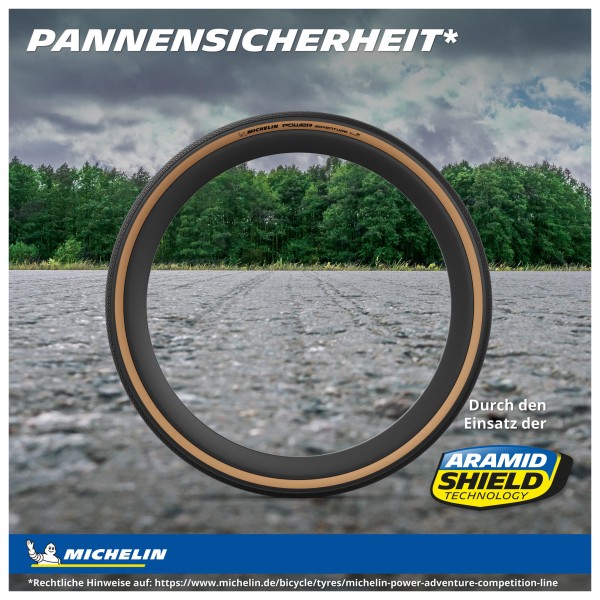 Michelin - Power Adventure Classic CL TS TLR 28'' (30-622) - Pneu de vélo