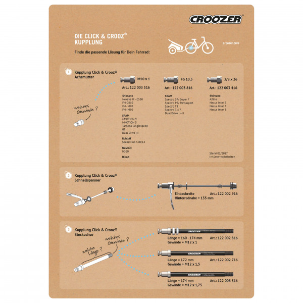 Croozer - Kid Plus for 2 Click & Crooz - Remolques para niños