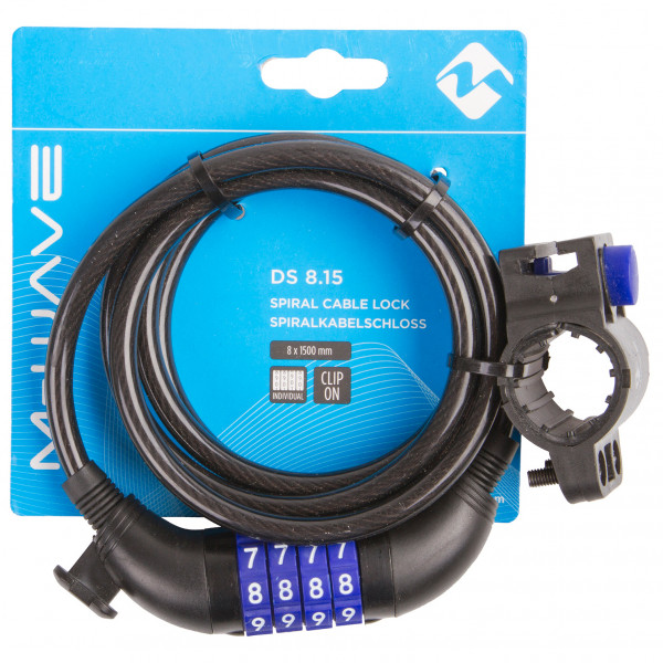 M-Wave - Spiralkabelschloss DS 8.15 - Bike lock