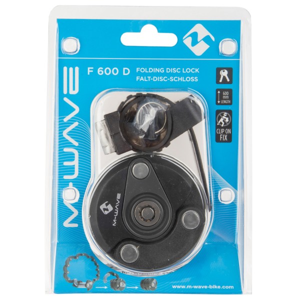 M-Wave - F 600 D Faltschloss - Candado para bicicleta