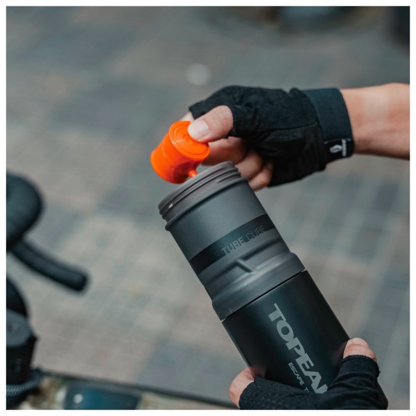 Topeak - Escape Pod+ with Tube Cube - Alforja para bicicleta