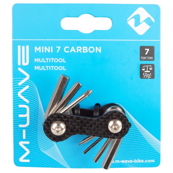 M-Wave - Mini 7 Carbon Multitool - Fietsgereedschap