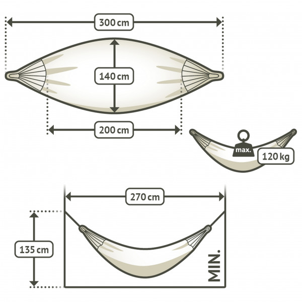 La Siesta - Orquídea - Hängmatta