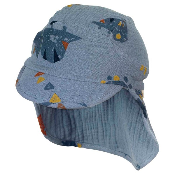Sterntaler - Kid's Peaked Cap with Neck Protection Dinosaur - Gorra
