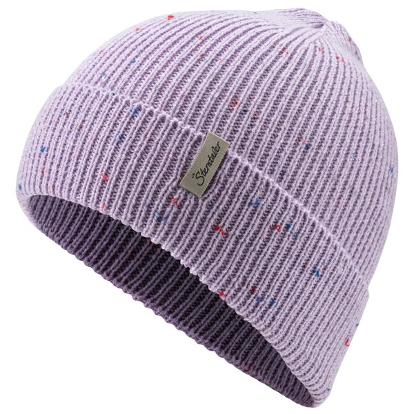 Sterntaler Berretto Lavorato A Maglia Per Bambina Con Orecchie Da Gatto E Legacci, Cotone Bio, Lilla