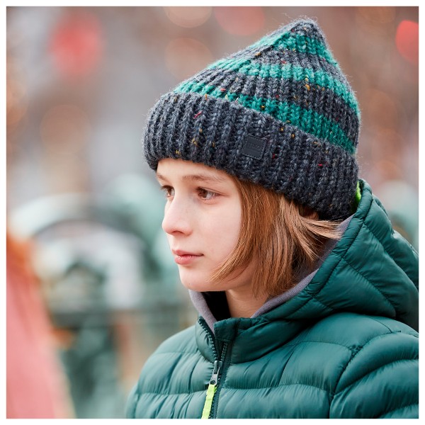 maximo - Kid's Beanie Block with Effect Yarn - Gorro