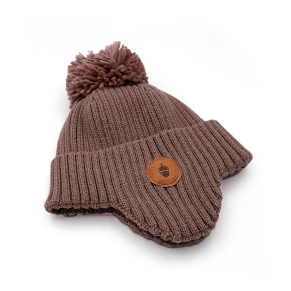 maximo - Mini Hat with Turn-up and Pompom - Berretto