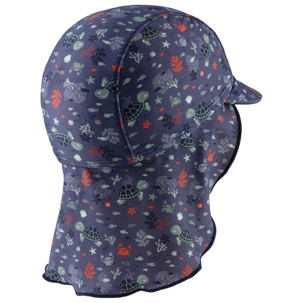 Sterntaler - Kids' Peaked Cap with Neck Flap - Underwater - Cap