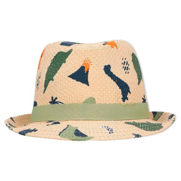 Sterntaler - Kids' Straw Hat - Dinosaur - Cappello