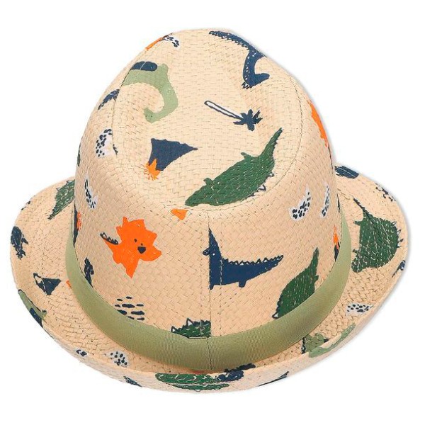 Sterntaler - Kids' Straw Hat - Dinosaur - Hat