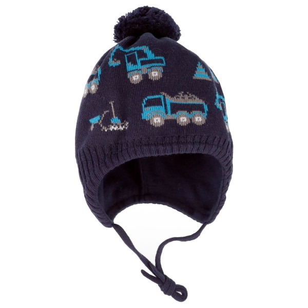 maximo - Mini Boys' Beanie with Pompom and Ribbon - Hue