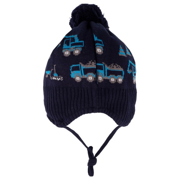 maximo - Mini Boys' Beanie with Pompom and Ribbon - Hue