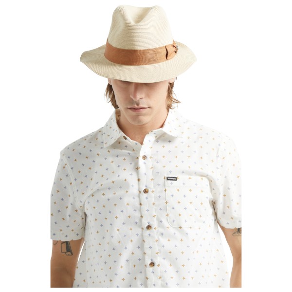 Brixton - Roma Straw Packable Fedora - Cappello