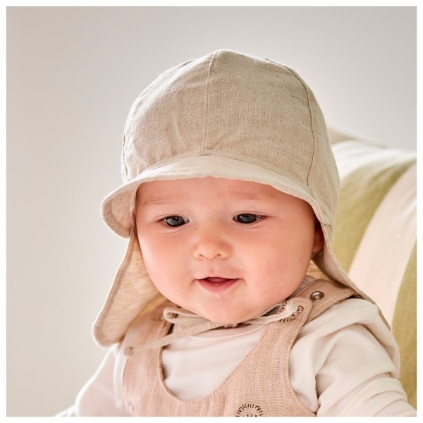 maximo - Baby Boy's Peak Cap with Neck Protector + Tie - Cap