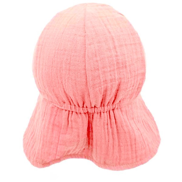 maximo - Baby's Peak Cap with Tie + Muslin Neck Protector - Lippalakki