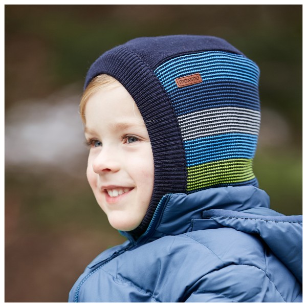 maximo - Kid's Schlupfmütze m. Ringel - Stormhætte