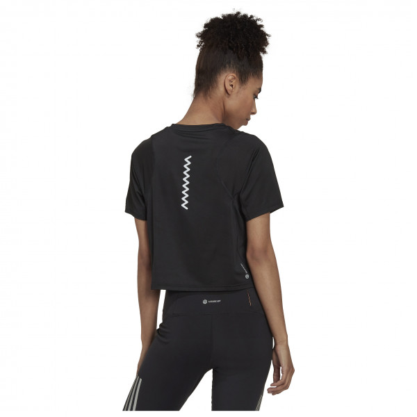 adidas - Women's Fast Crop Tee - Löpartröja