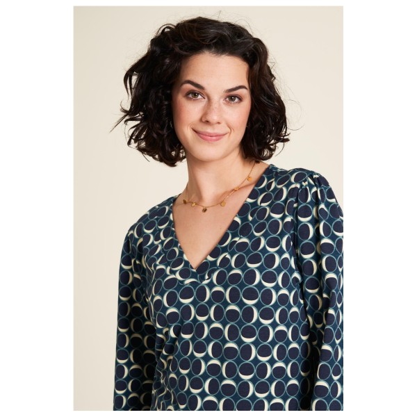 Tranquillo - Women's Jersey-Bluse mit V-Ausschnitt - Maglia a manica lunga