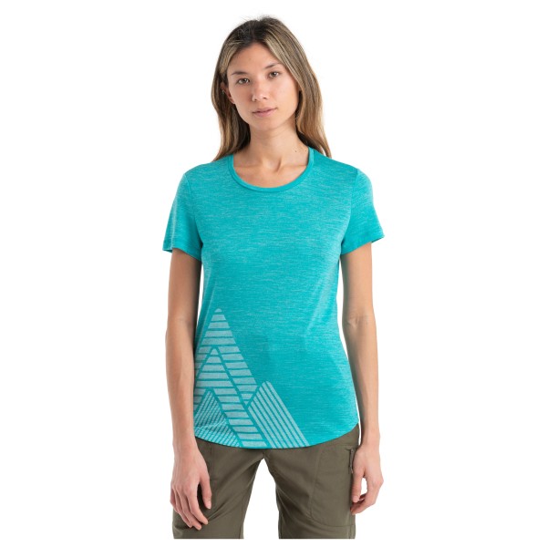 Icebreaker - Women's 125 Cool-Lite Sphere II S/S Peak Quest - Camiseta de merino