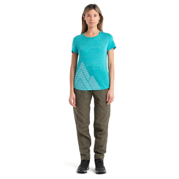 Icebreaker - Women's 125 Cool-Lite Sphere II S/S Peak Quest - Camiseta de merino