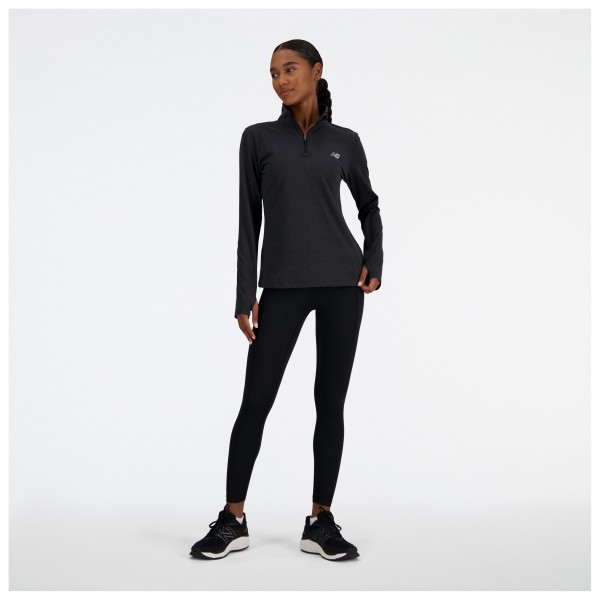 New Balance - Women's Sport Essentials Space Dye Quarter Zip - Loopshirt